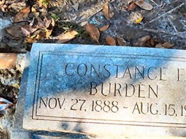 Constance F. Burden Constance F. Burden