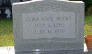 Cora Cape Weeks Cora Cape Weeks