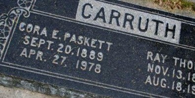 Cora Edna Paskett Carruth