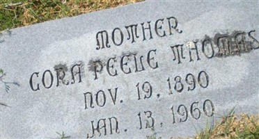 Cora Peele Thomas Cora Peele Thomas