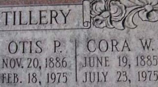 Cora W Tillery Cora W Tillery