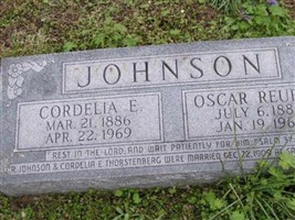 Cordelia Evangeline Thorstenberg Johnson Cordelia Evangeline Thorstenberg Johnson