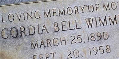 Cordia Bell Wimmer
