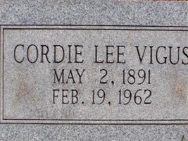 Cordie Lee Vigus Cordie Lee Vigus