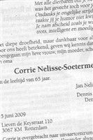 Cornelia Francisca Soetermeer Nelisse Cornelia Francisca Soetermeer Nelisse