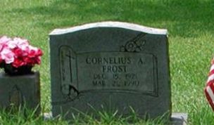 Cornelius A Frost Cornelius A Frost