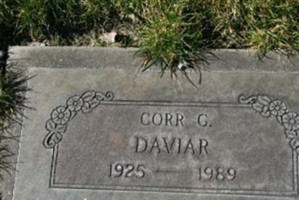 Corr G Daviar Corr G Daviar