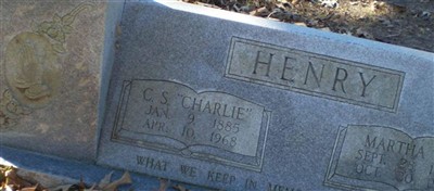 C S "Charlie" Henry C S "Charlie" Henry
