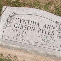 Cynthia Ann Gibson Pyles