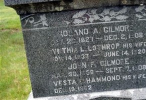 Cynthia L. Lothrop Gilmore Cynthia L. Lothrop Gilmore