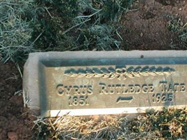 Cyrus Rutledge Tate Cyrus Rutledge Tate