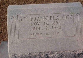 D (Daniel) F (Frank) Blalock