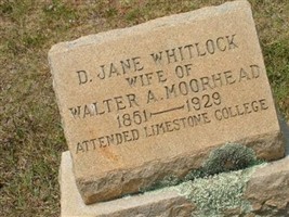 D. Jane Whitlock Moorhead D. Jane Whitlock Moorhead