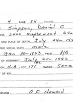 Daniel Clyde Simpson Daniel Clyde Simpson