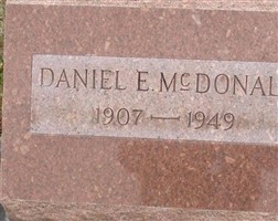 Daniel E. McDonald Daniel E. McDonald