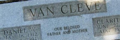 Daniel Webster Van Cleve Daniel Webster Van Cleve