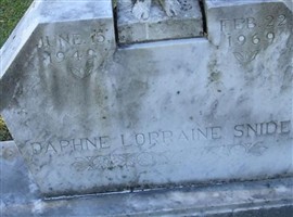 Daphne Lorraine Snider Daphne Lorraine Snider