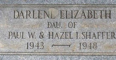 Darlene Elizabeth Shaffer Darlene Elizabeth Shaffer