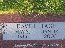 Dave H. Page Dave H. Page