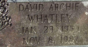 David Archie Whatley David Archie Whatley