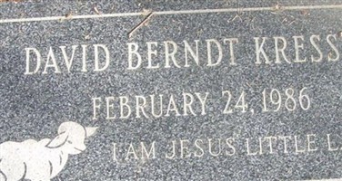 David Berndt "Infant" Kressin David Berndt "Infant" Kressin