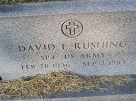 David E Rushing David E Rushing