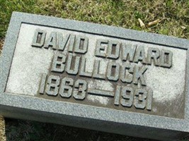 David Edward Bullock David Edward Bullock
