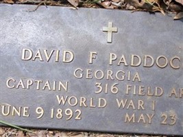David F. Paddock David F. Paddock