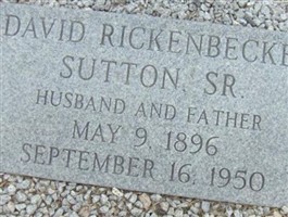 David Rickenbecker Sutton, Sr David Rickenbecker Sutton, Sr