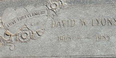 David W. Lyons David W. Lyons