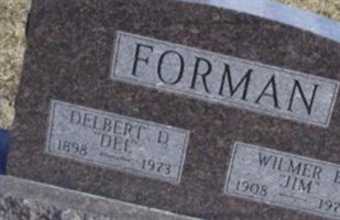 Delbert D "Del" Forman Delbert D "Del" Forman