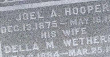 Della M (Wetherell) Hooper Della M (Wetherell) Hooper