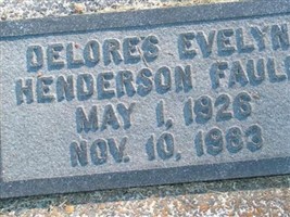 Delores Evelyn Henderson Faulk