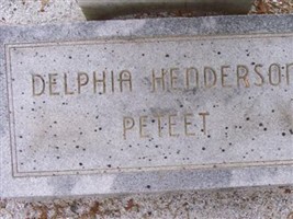 Delphia H. Peteet Delphia H. Peteet