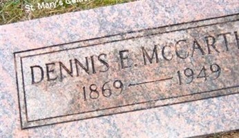 Dennis E McCarthy Dennis E McCarthy