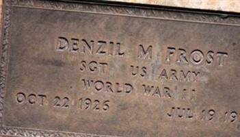 Denzil McAllister Frost Denzil McAllister Frost