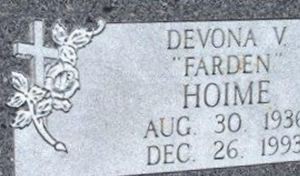 Devona V Farden Hoime
