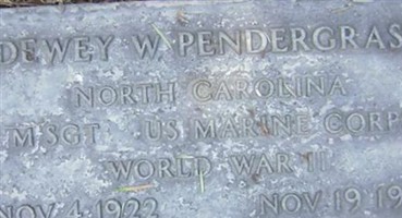 Dewey W. Pendergrass Dewey W. Pendergrass