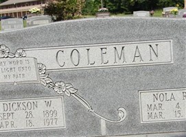 Dickson W. Coleman Dickson W. Coleman