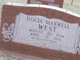 Docia Maxwell West Docia Maxwell West