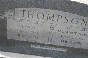Don D. Thompson Don D. Thompson