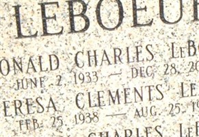 Donald Charles "Donoe" LeBOEUF