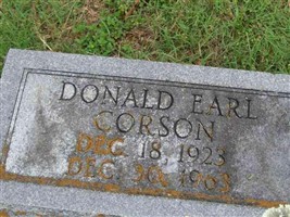 Donald Earl Corson Donald Earl Corson
