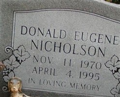 Donald Eugene Nicholson Donald Eugene Nicholson