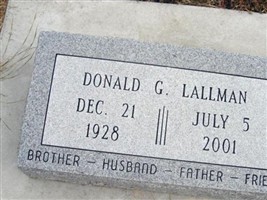 Donald G. Lallman Donald G. Lallman