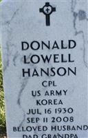 Corp Donald Lowell Hanson