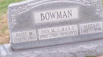 Donald M Bowman