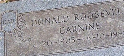 Donald Roosevelt Carnine Donald Roosevelt Carnine
