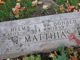 Donald W. Matthias Donald W. Matthias