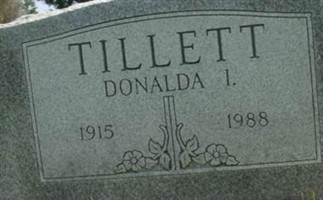 Donalda I. Tillett Donalda I. Tillett